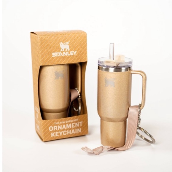 Stanley Gold Ornament Keychain - Picture 1 of 3